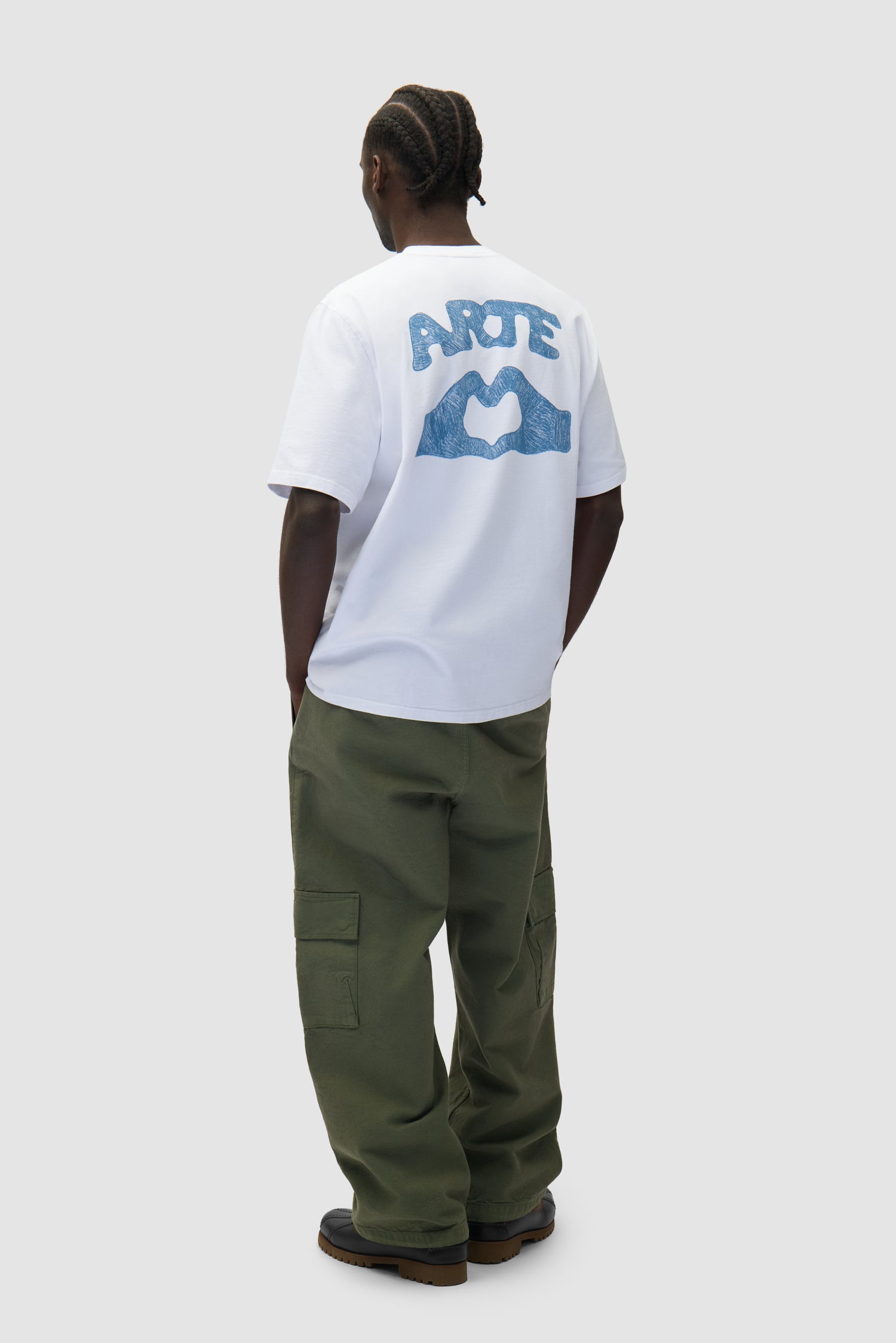 T-shirt Diels Scribble - Blanc
