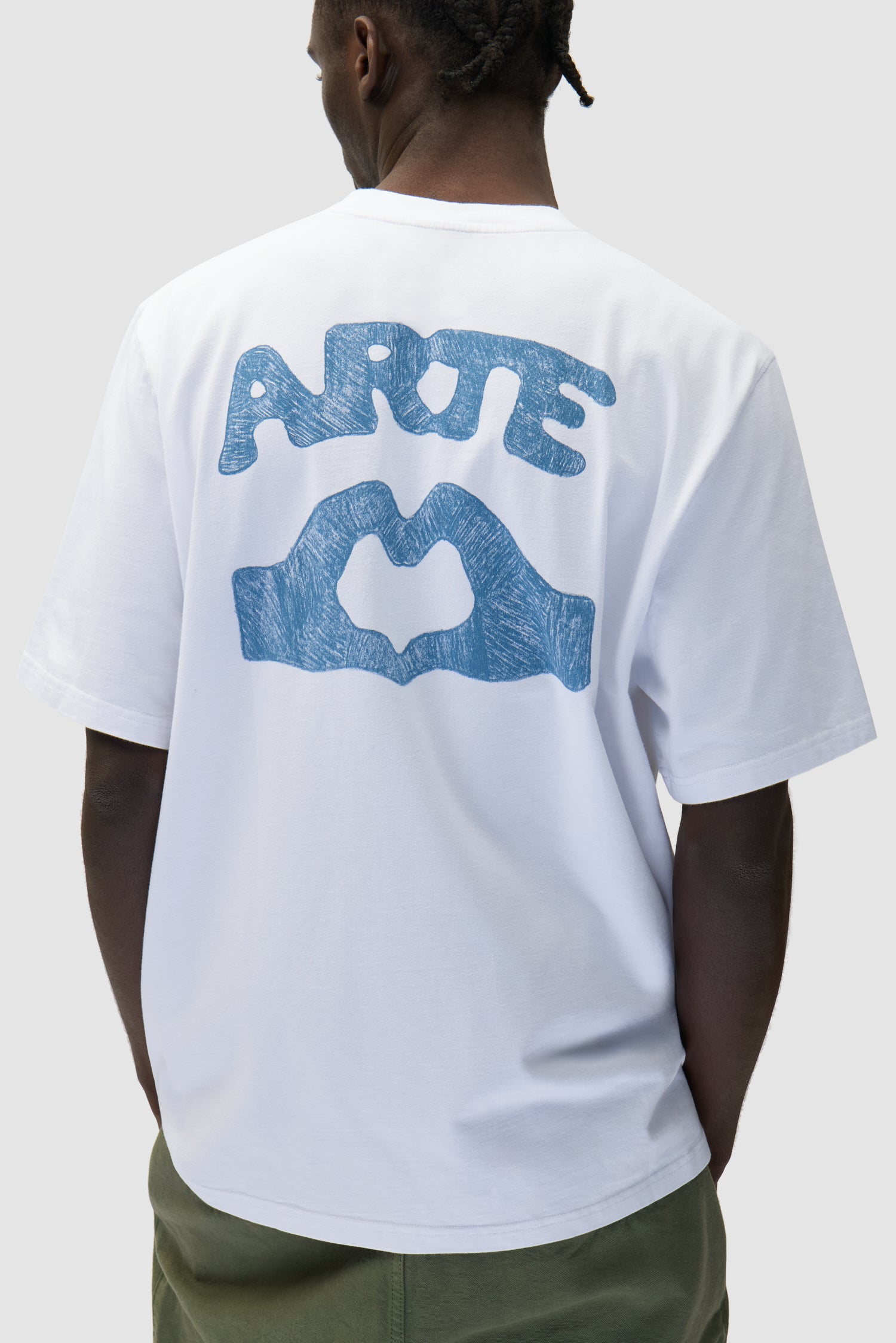 T-shirt Diels Scribble - Blanc