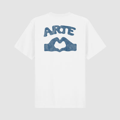 T-shirt Diels Scribble - Blanc