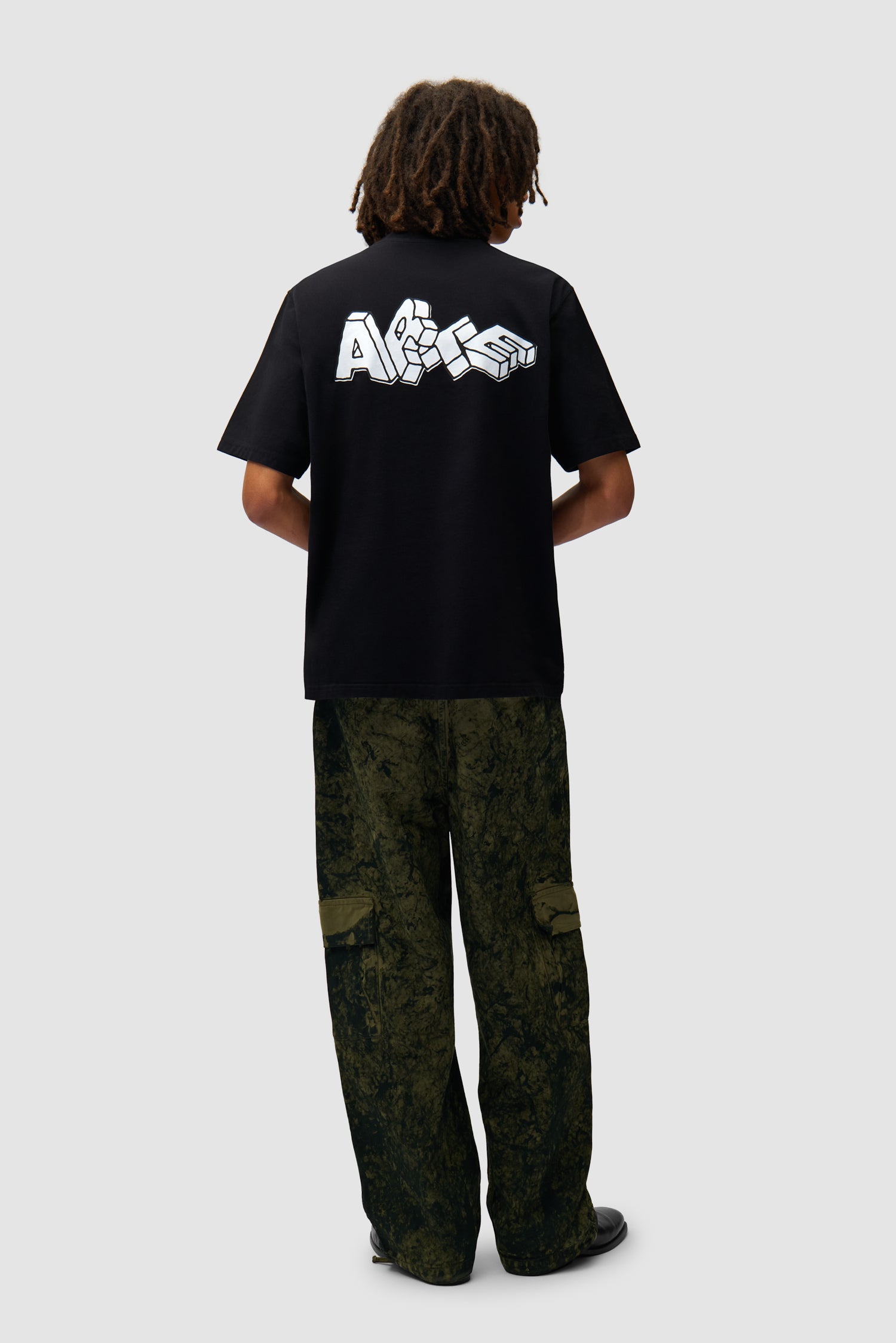 T-shirt imprimé Blocks - Noir