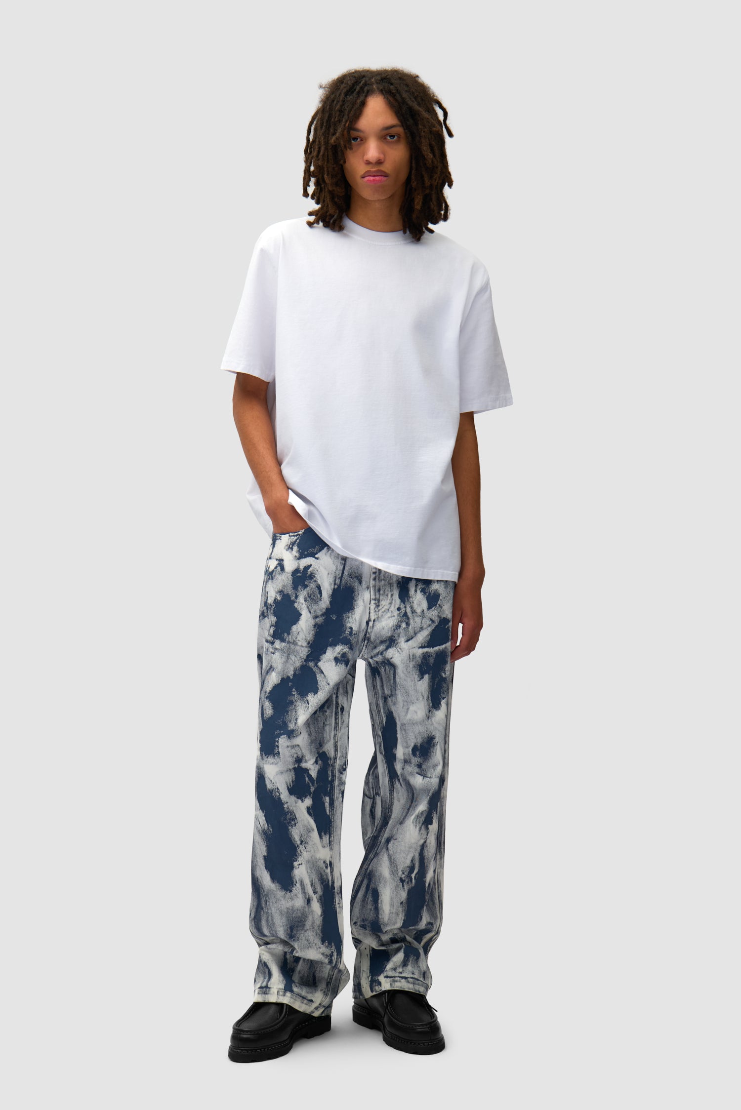 T-shirt imprimé Blocks - Blanc