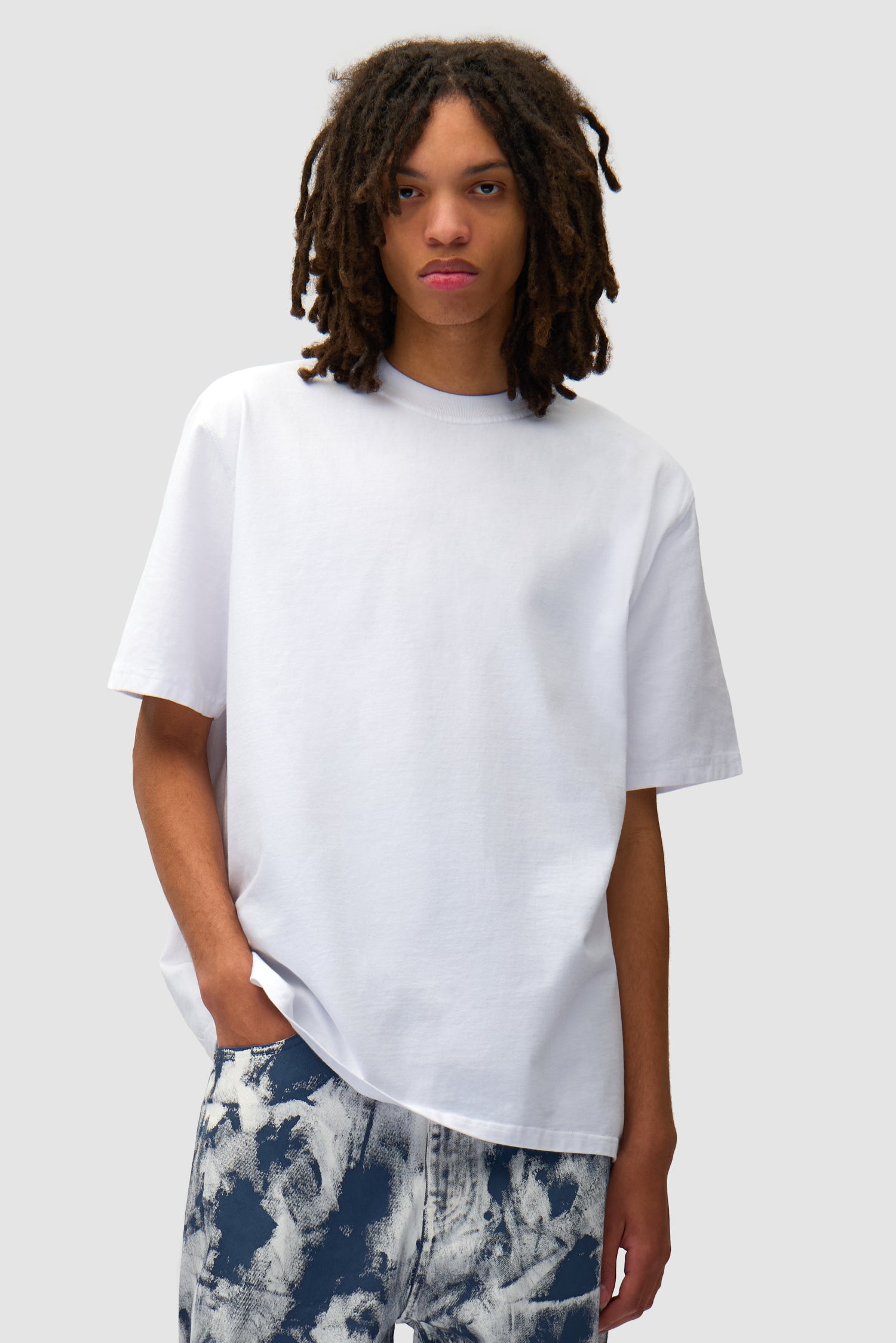T-shirt imprimé Blocks - Blanc