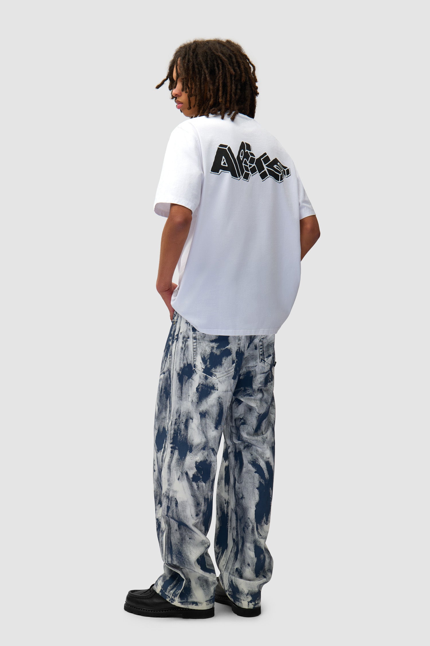 T-shirt imprimé Blocks - Blanc
