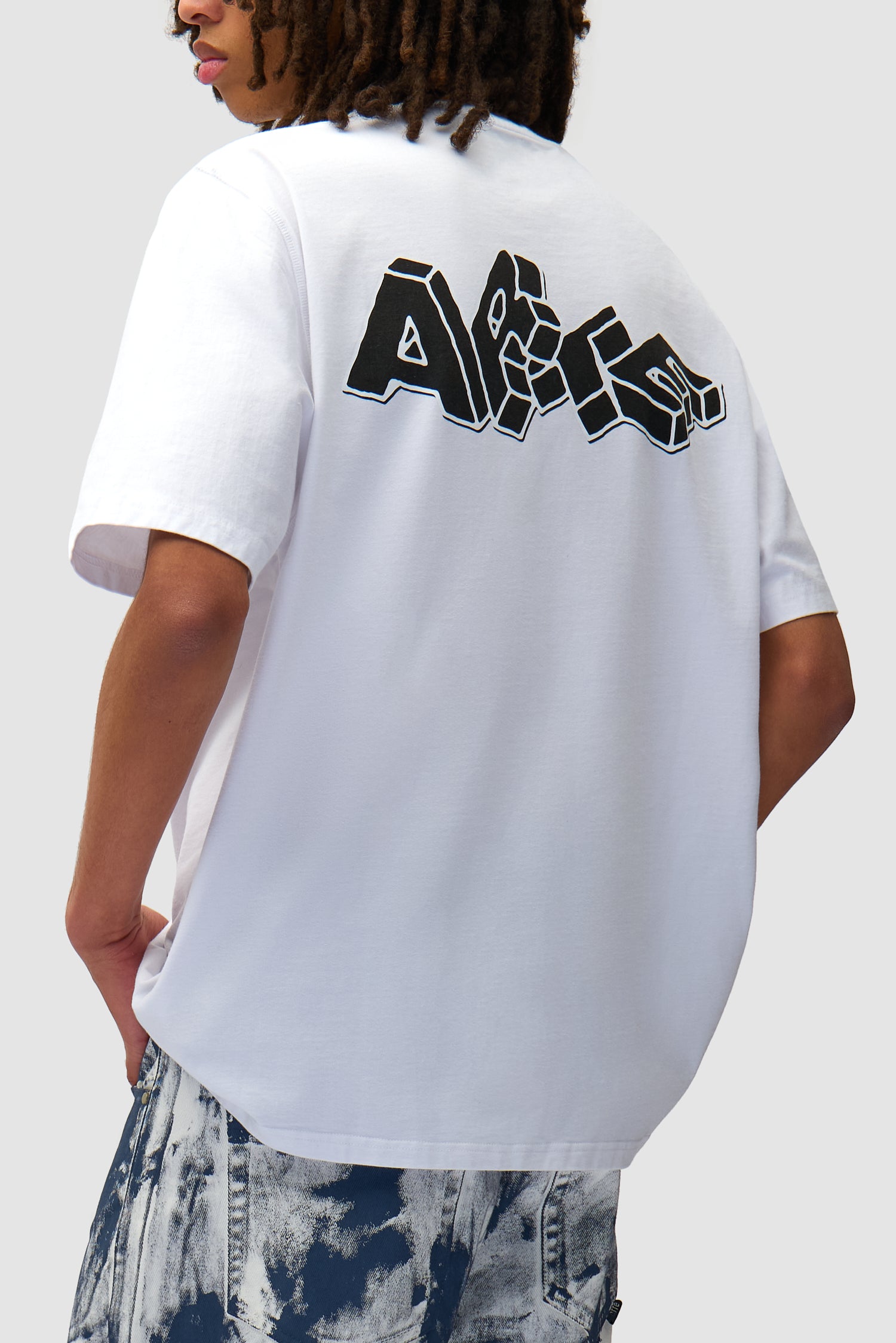 T-shirt imprimé Blocks - Blanc