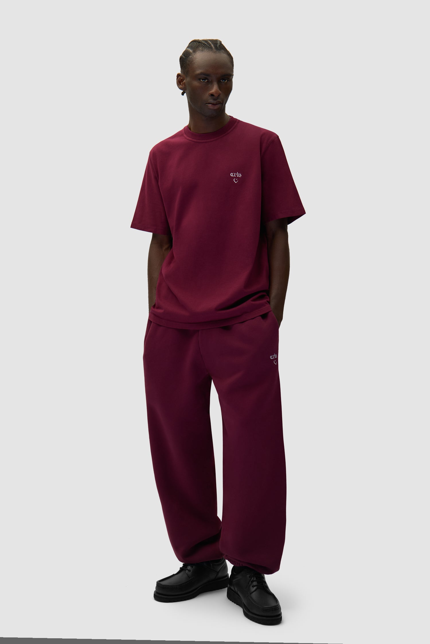 Arte Heart T-shirt - Bordeaux