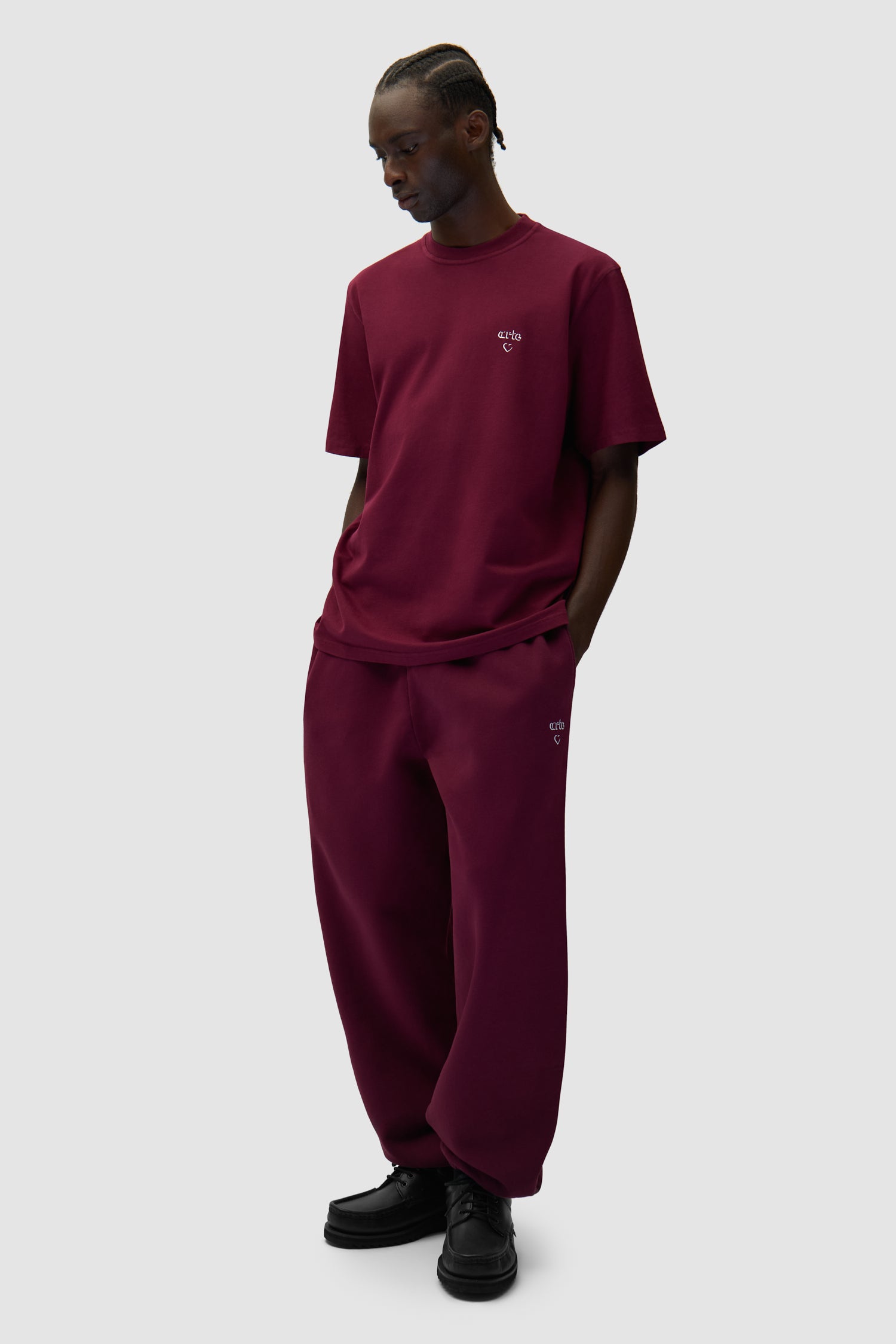 Arte Heart T-shirt - Bordeaux