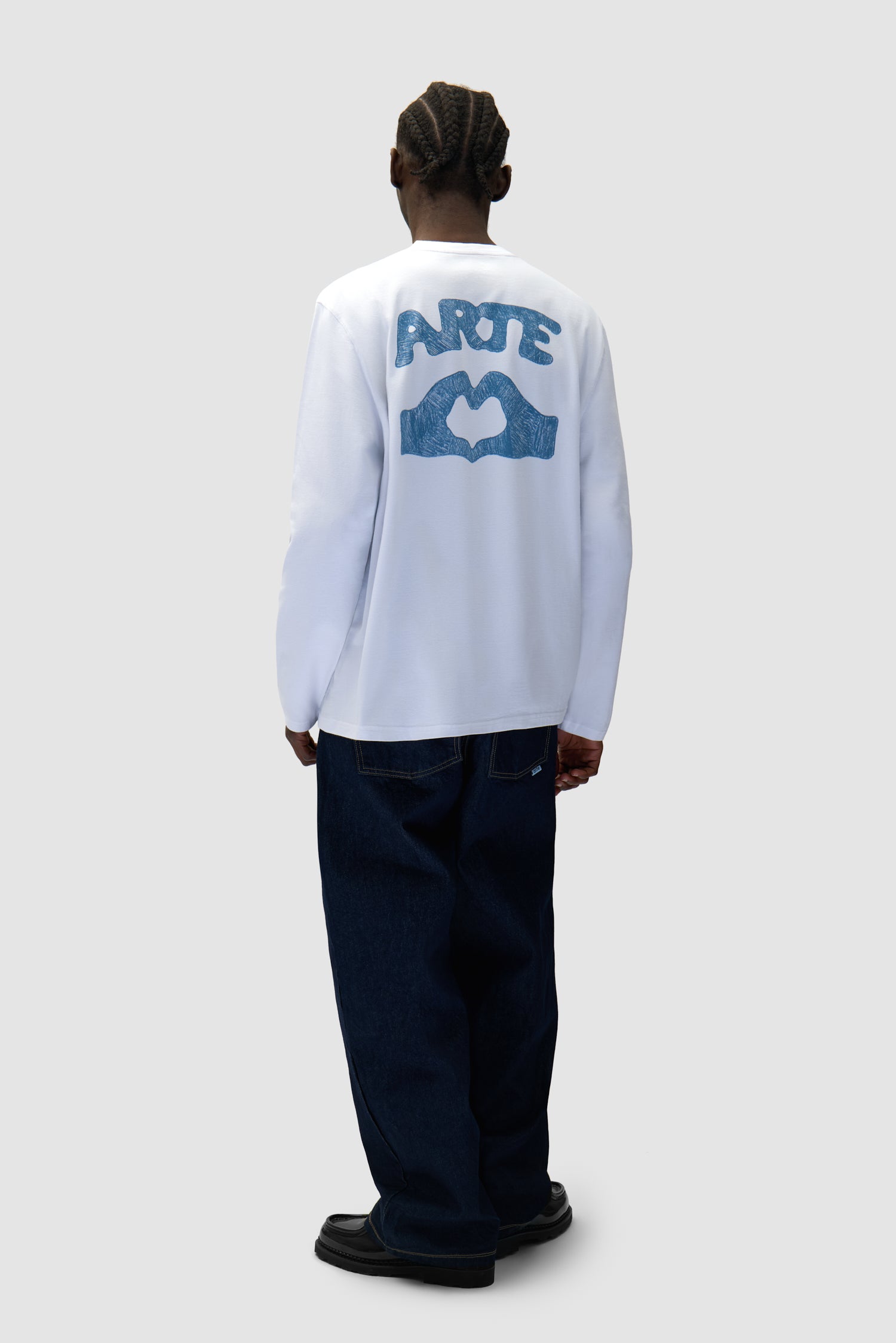 Diels Scribble Longsleeve - Blanc