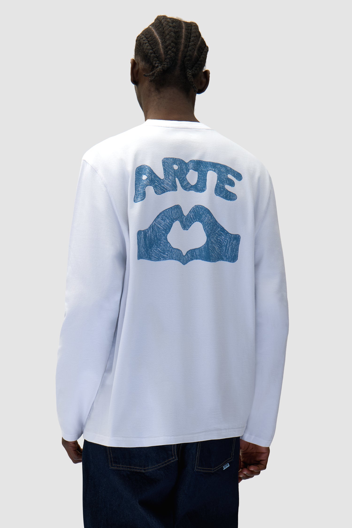 Diels Scribble Longsleeve - Blanc