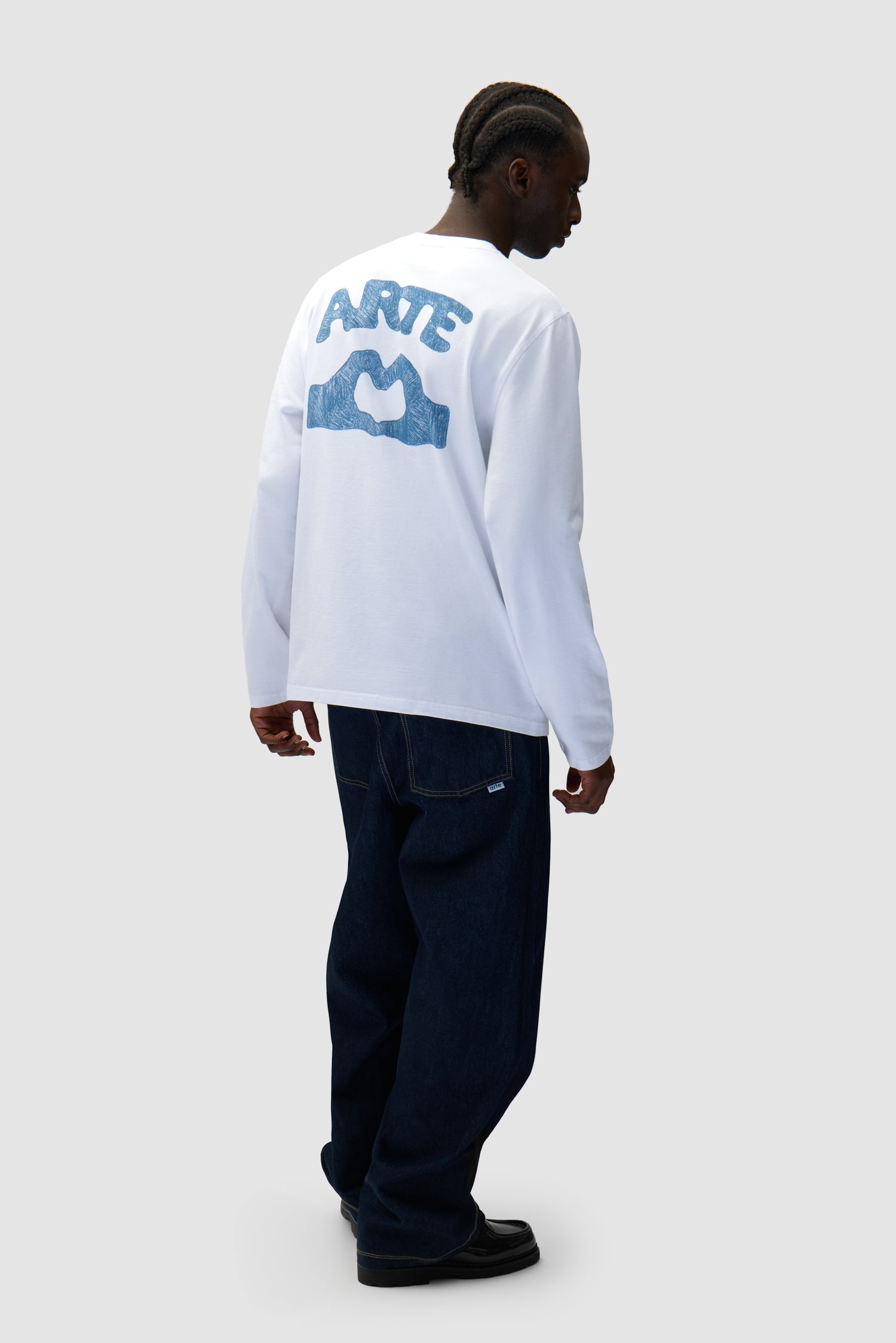 Diels Scribble Longsleeve - Blanc