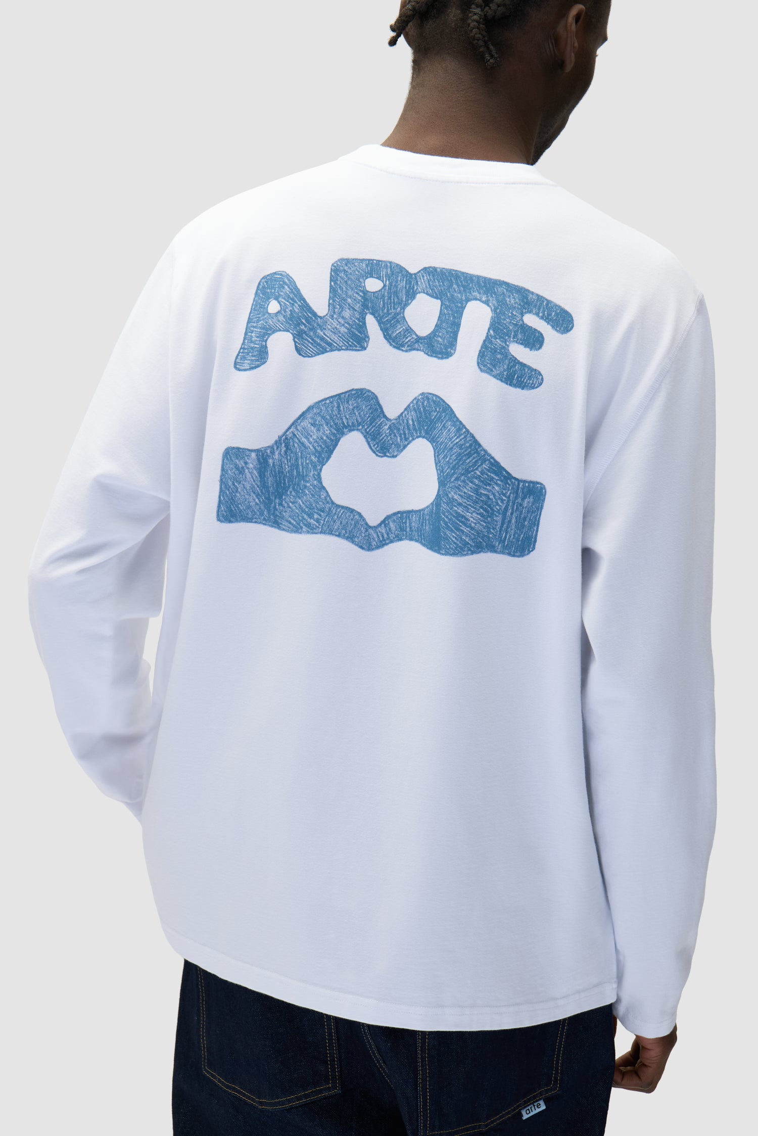 Diels Scribble Longsleeve - Blanc