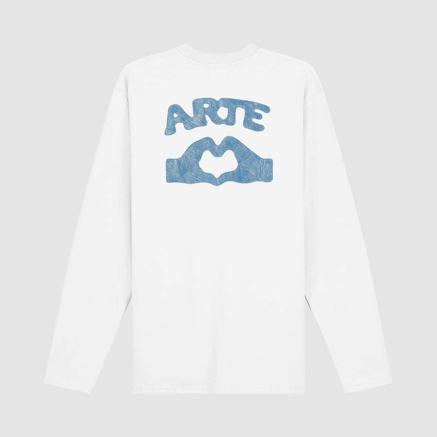 Diels Scribble Longsleeve - White