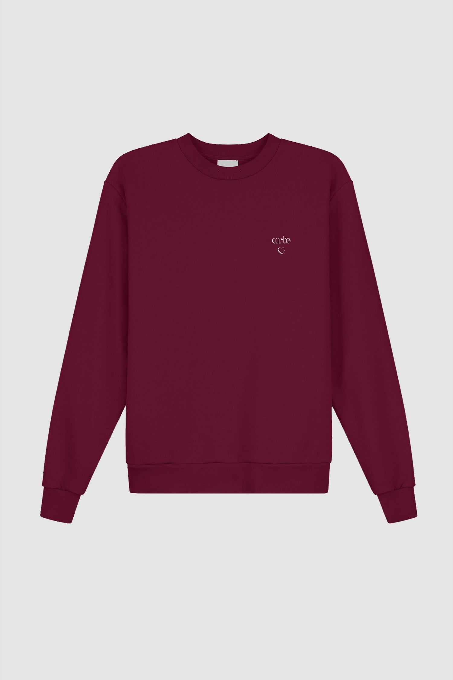 Arte Heart Crewneck - Bordeaux