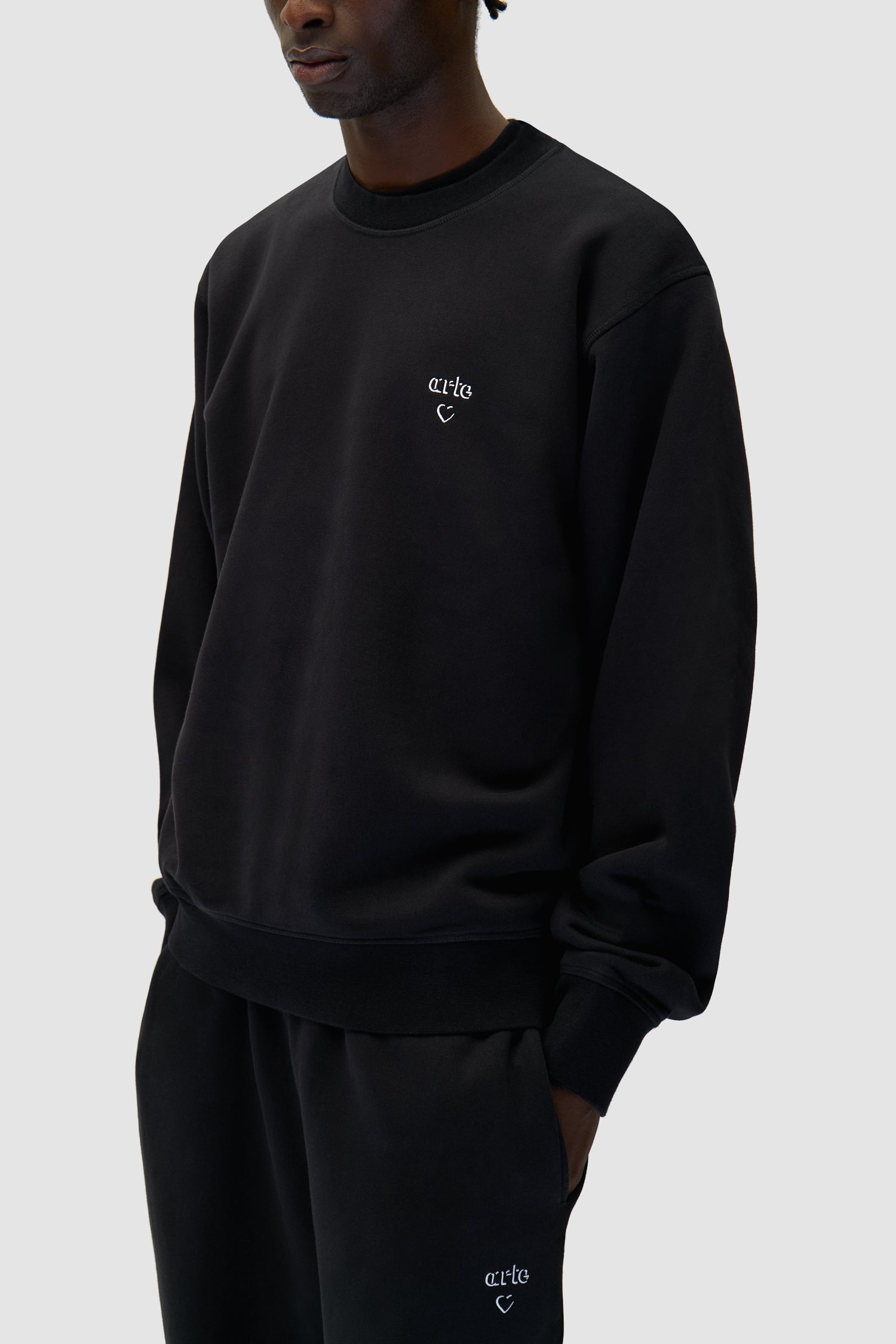 Arte Heart Crewneck - Noir