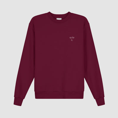 Arte Heart Crewneck - Bordeaux