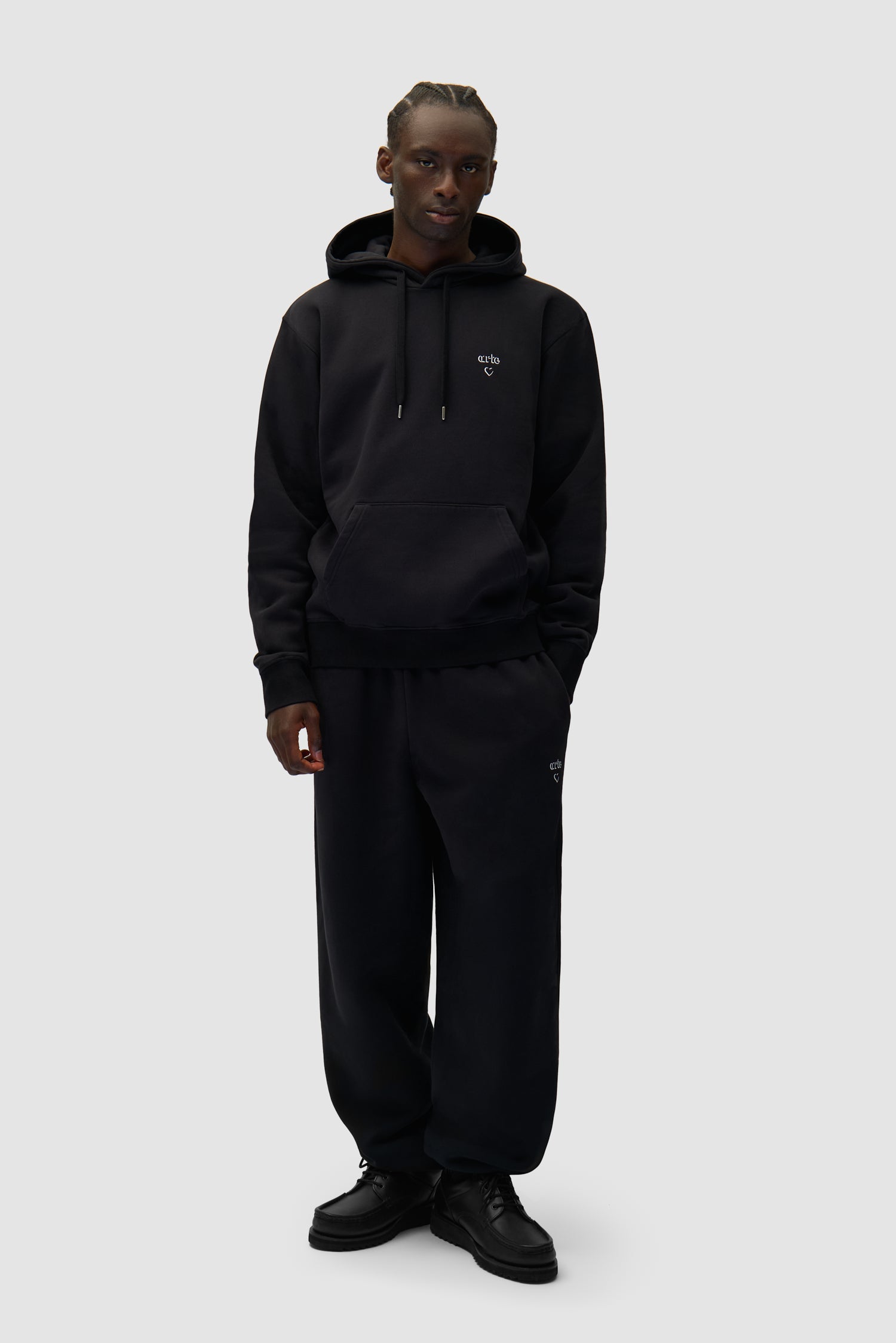 Arte Heart Hoodie - Black