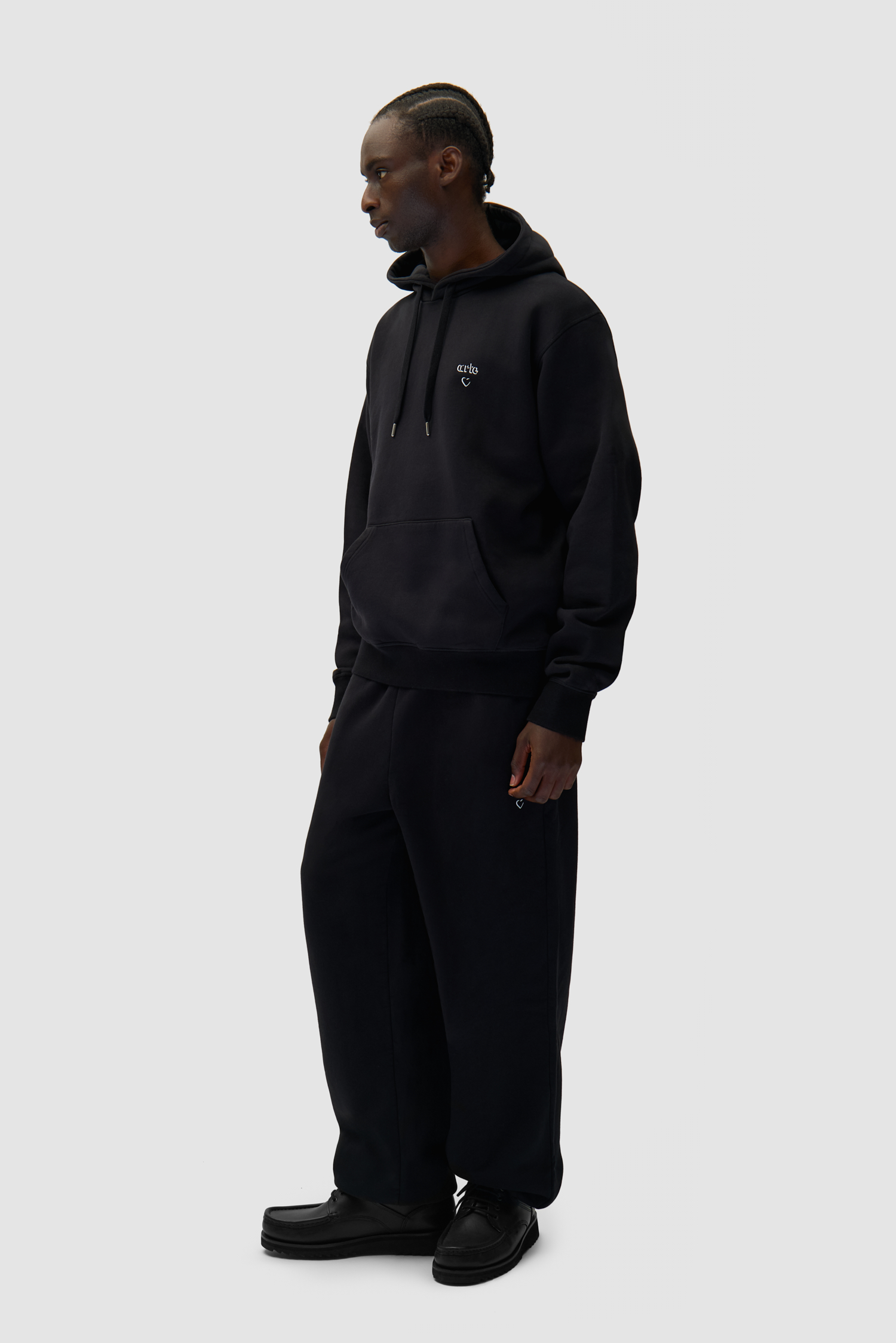 Arte Heart Hoodie - Black