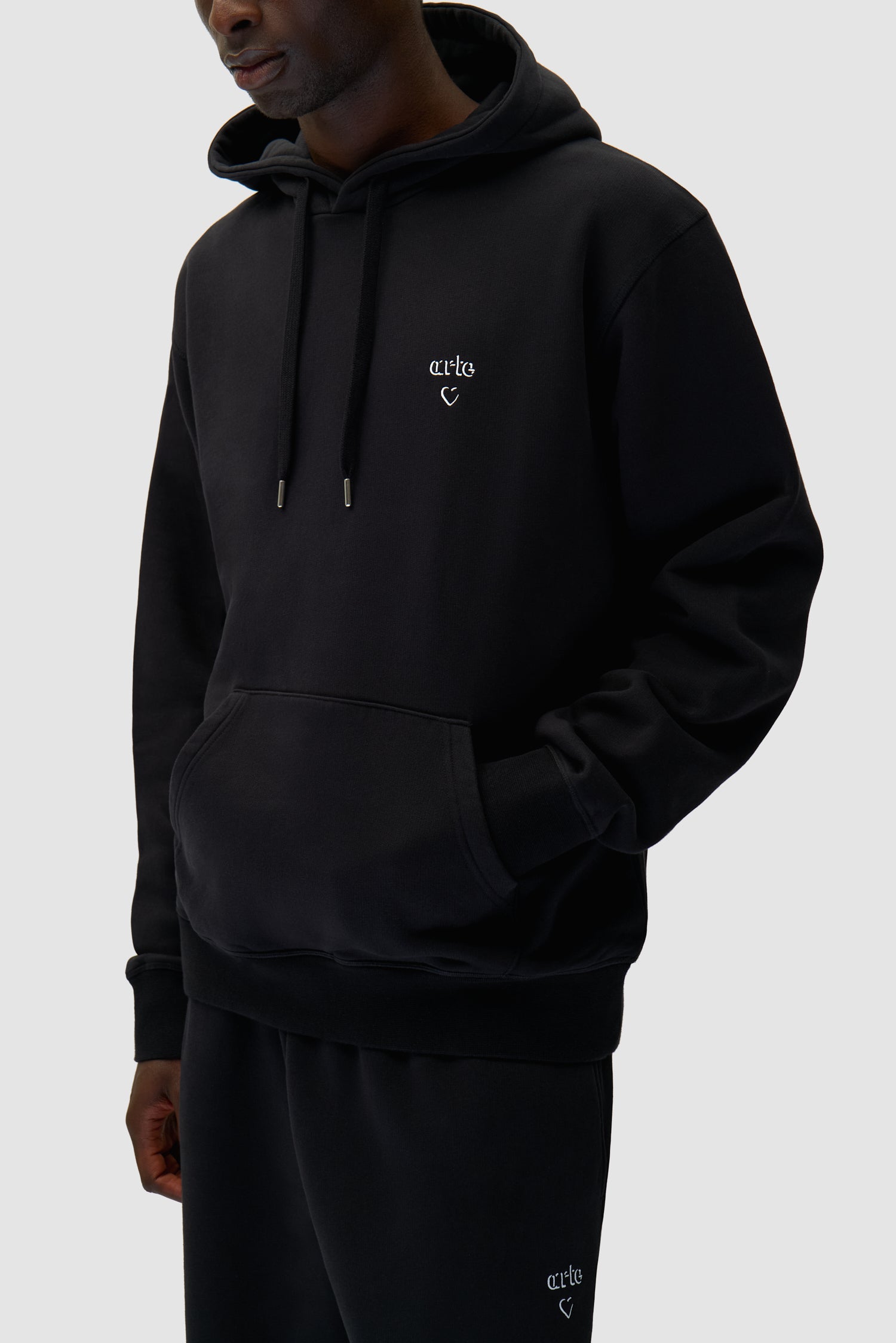 Arte Heart Hoodie - Black