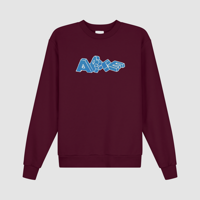 Arte Blocks Crewneck - Bordeaux