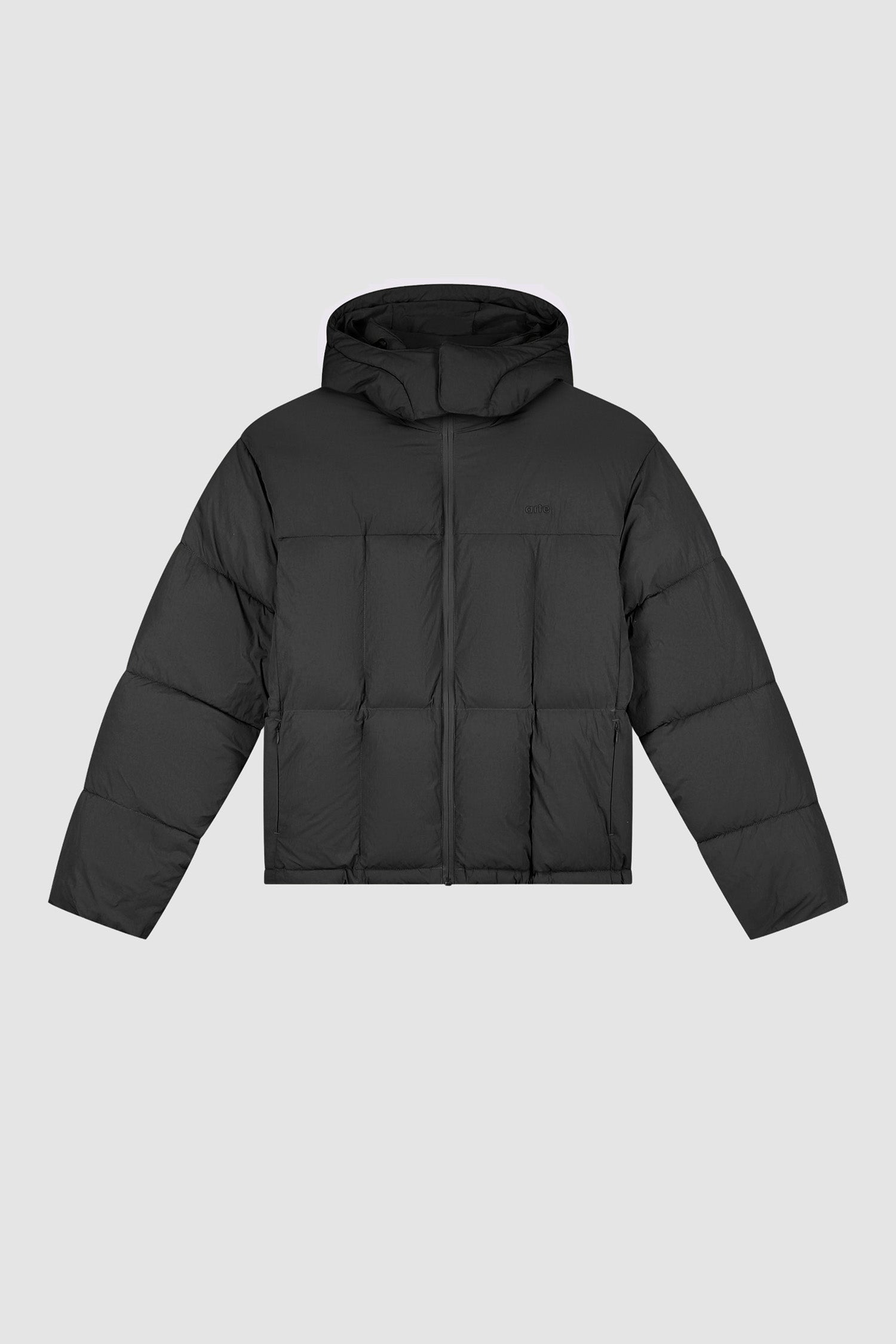 Special Cuts Puffer Jacket - Black