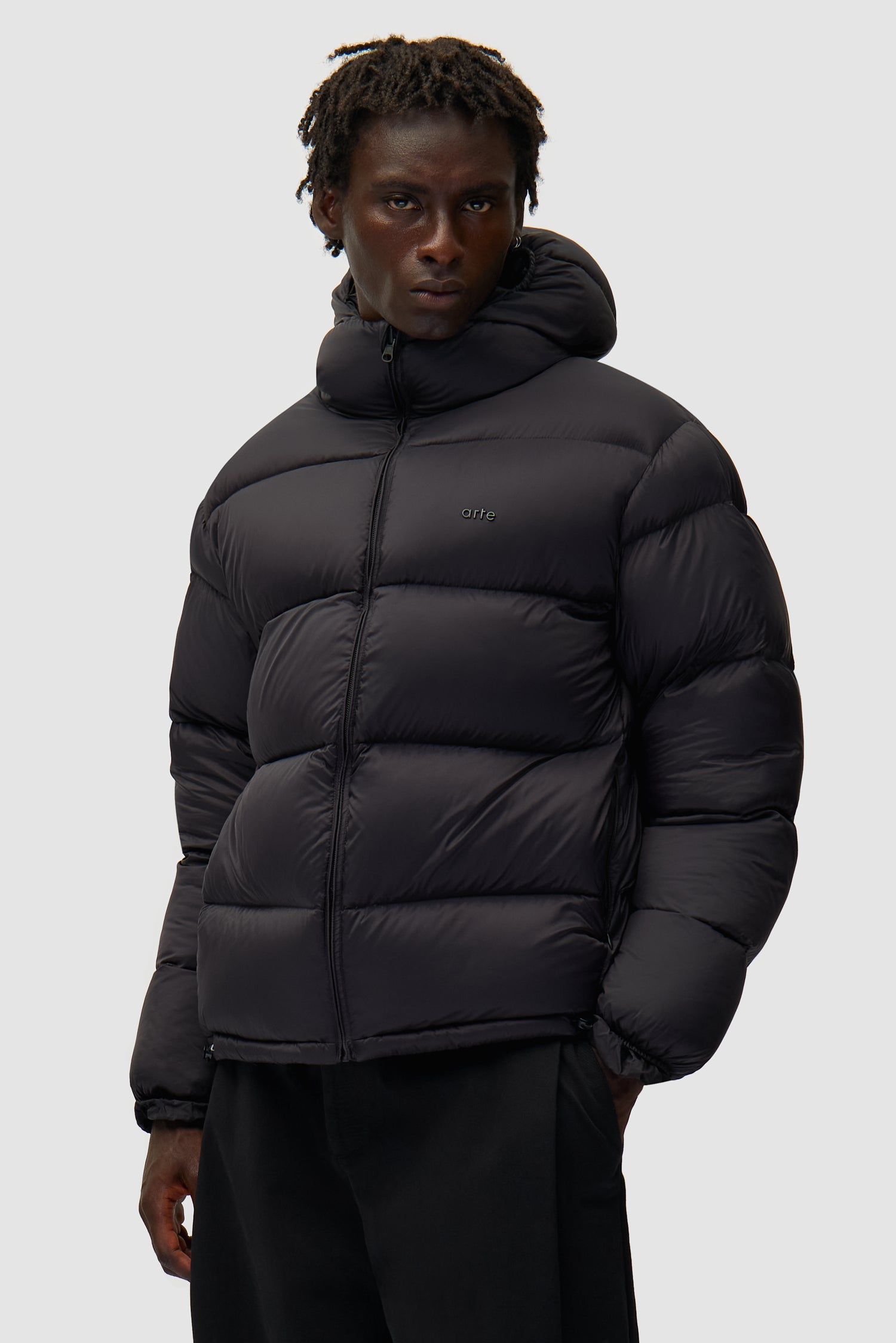 Reversible Puffer Jacket - Black
