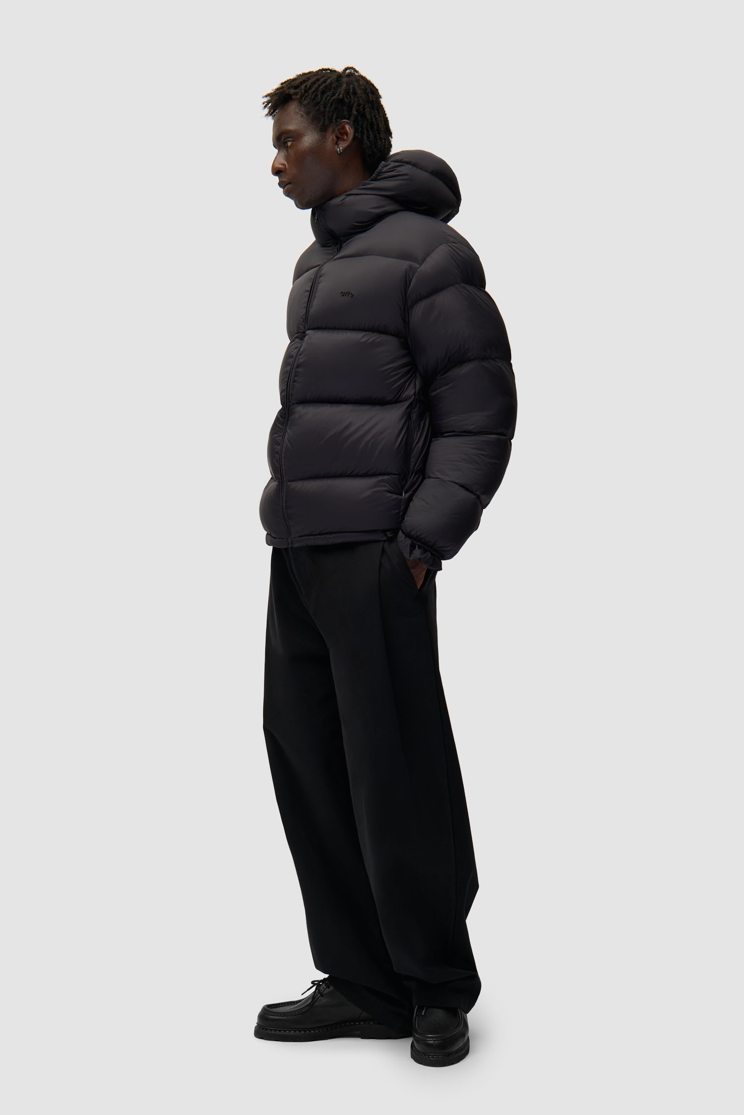 Reversible Puffer Jacket - Black