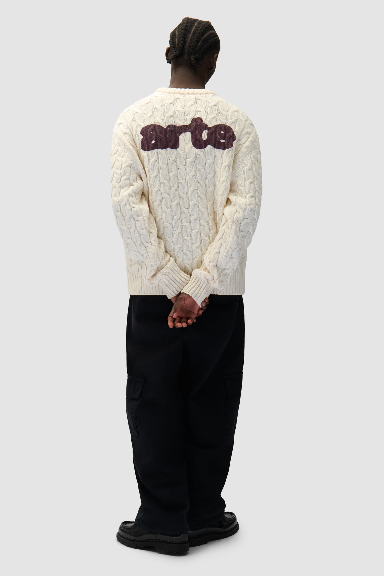 Arte - Pull en maille - Crème