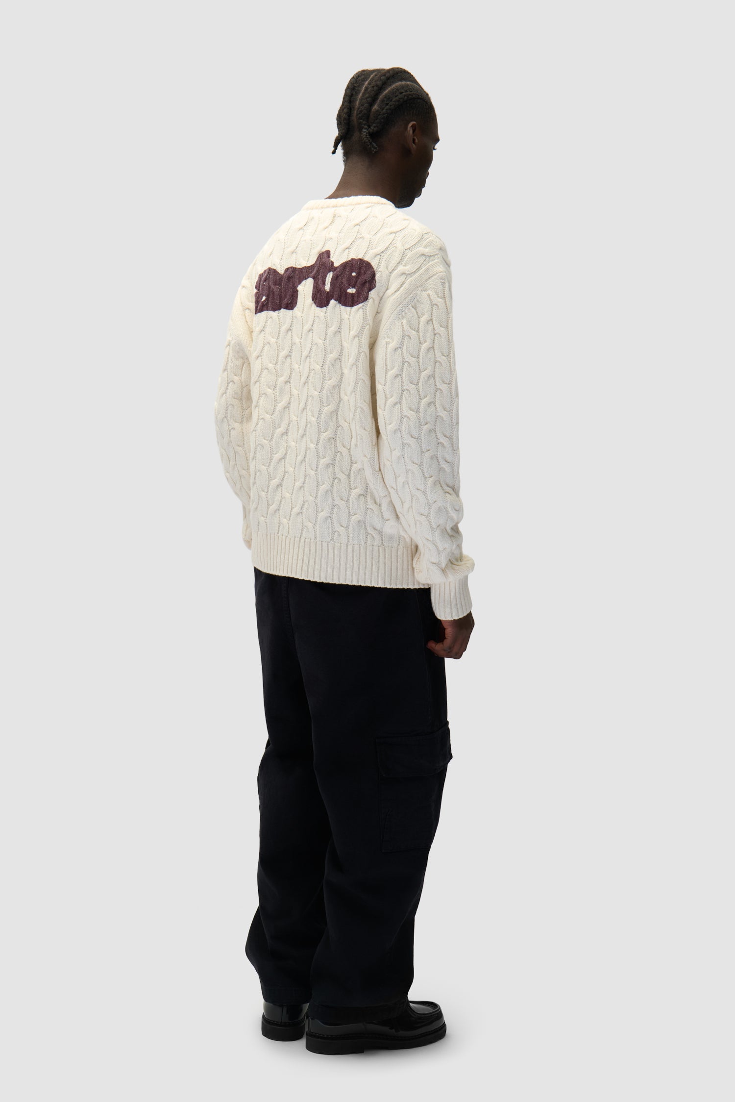 Arte - Pull en maille - Crème