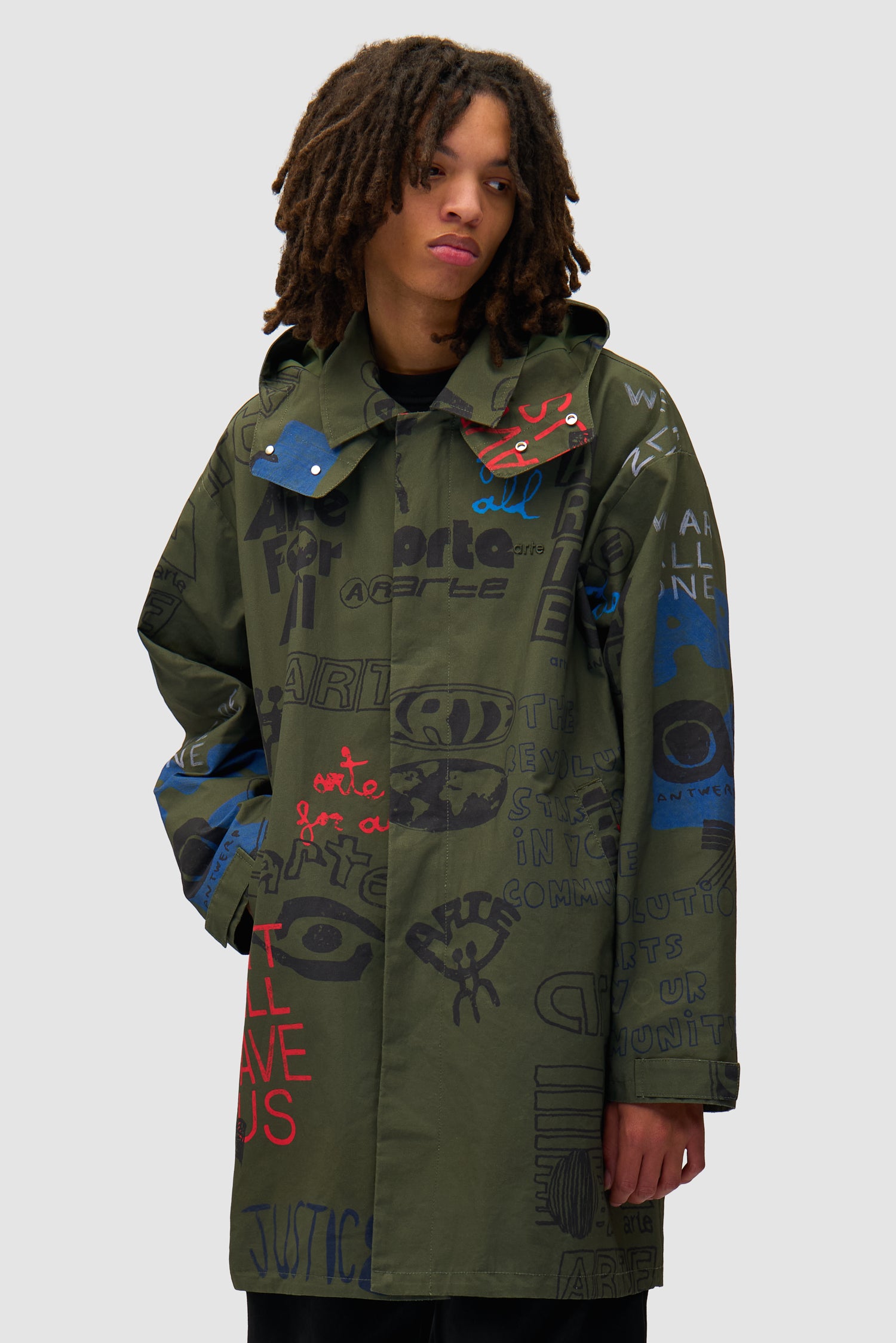 Art Saves Coat - Dark Green