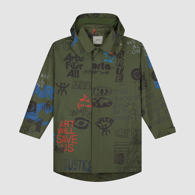 Art Saves Coat - Dark Green