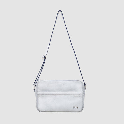 Sac en cuir craquelé - Blanc