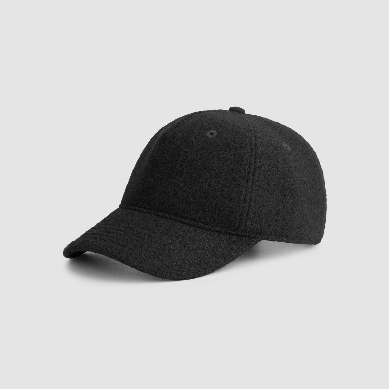 Casquette en laine bouillie - Noir