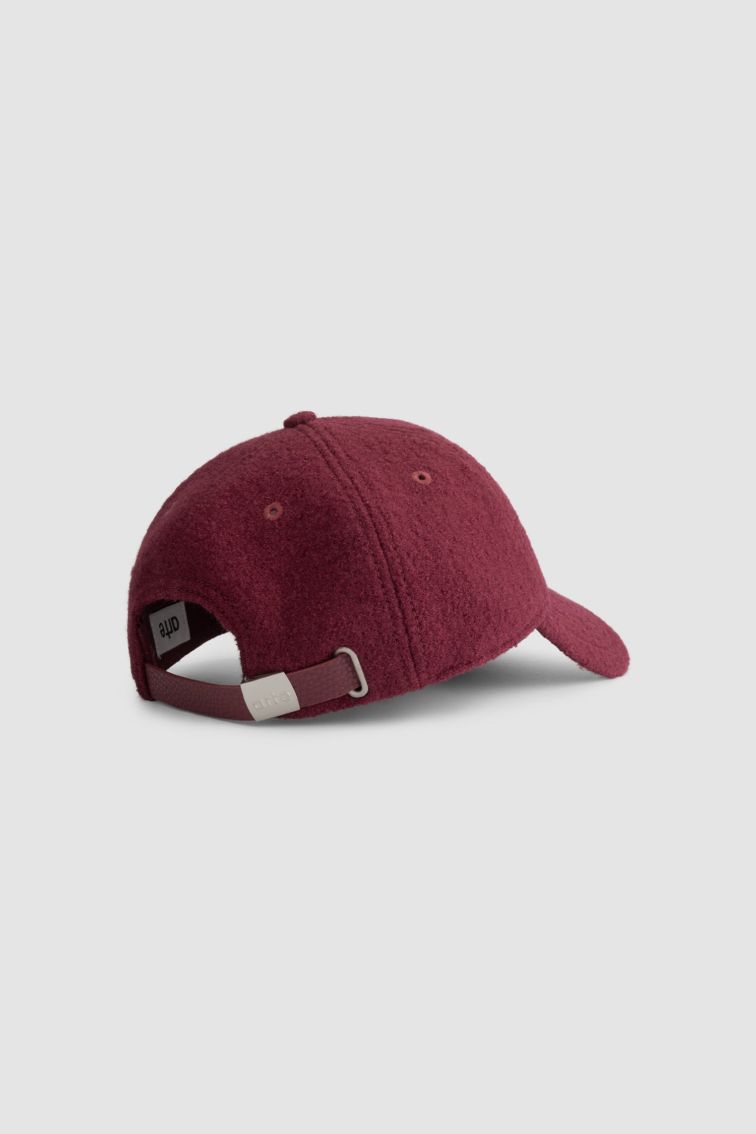 Casquette en laine bouillie - Bordeaux