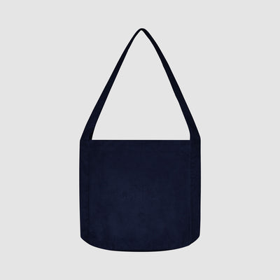 Sac bandoulière en velours côtelé - Marine