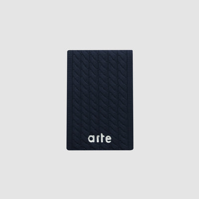 Écharpe texturée avec logo - Bleu