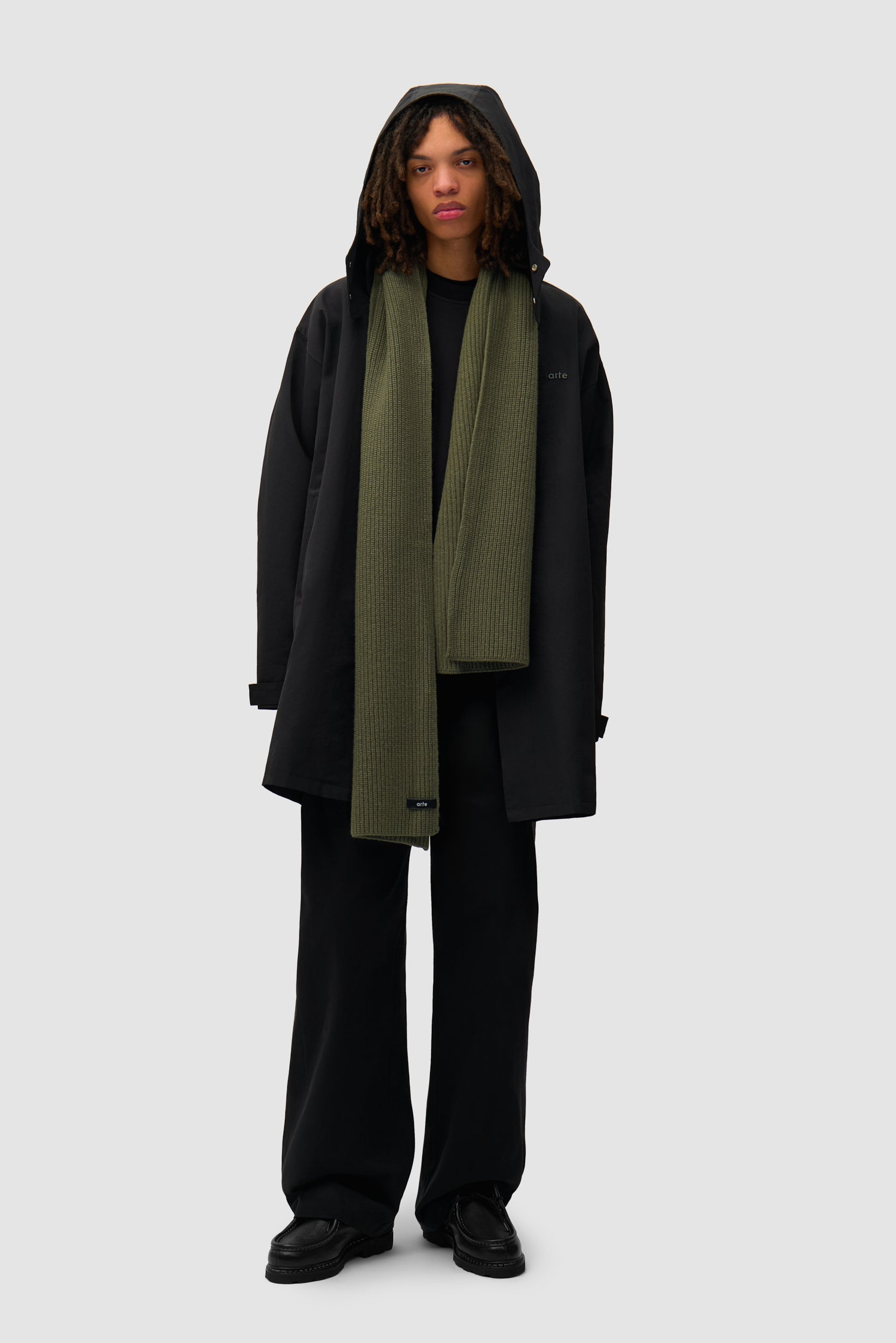 Echarpe Label - Vert foncé