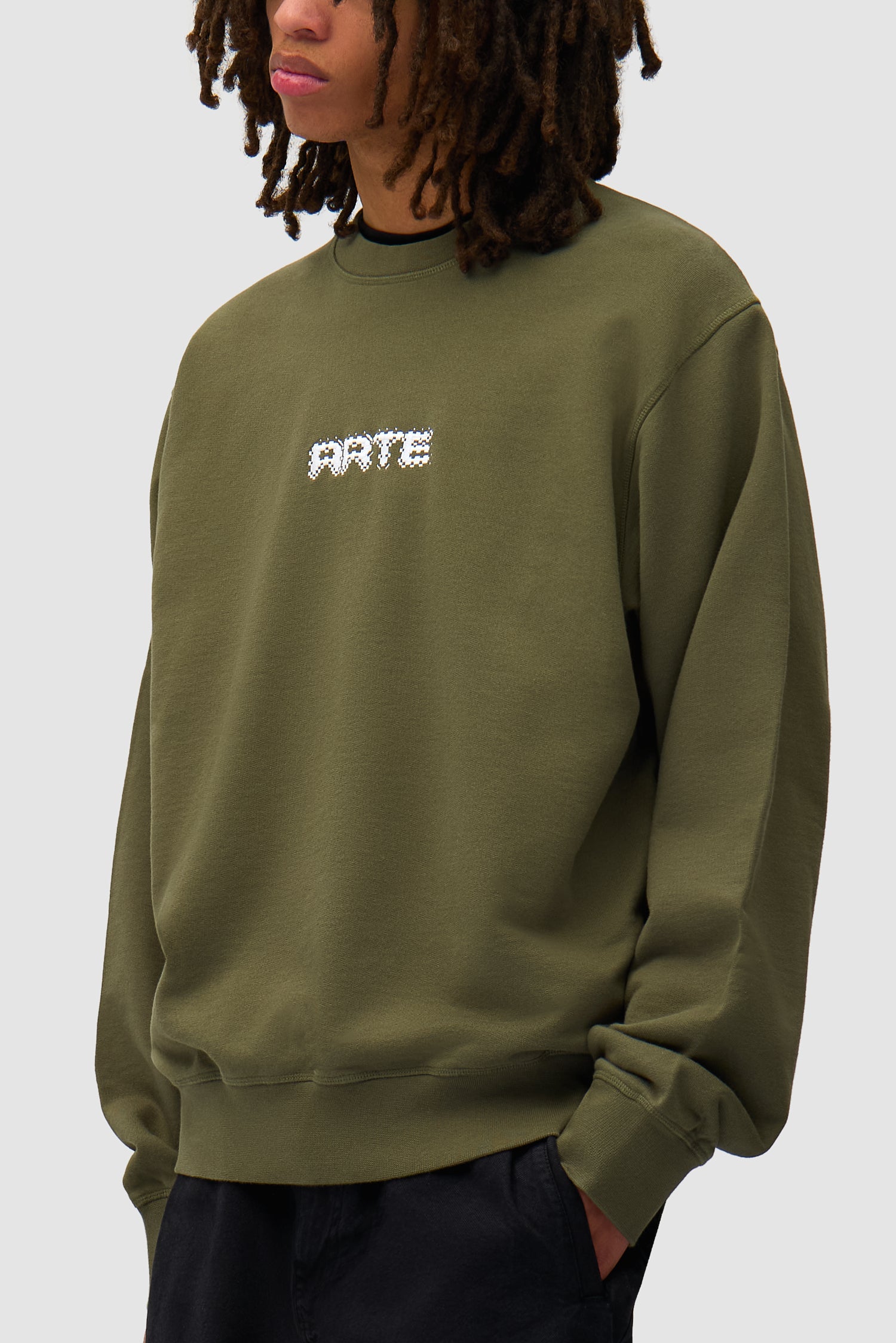 Arte Pixel Crewneck - Vert