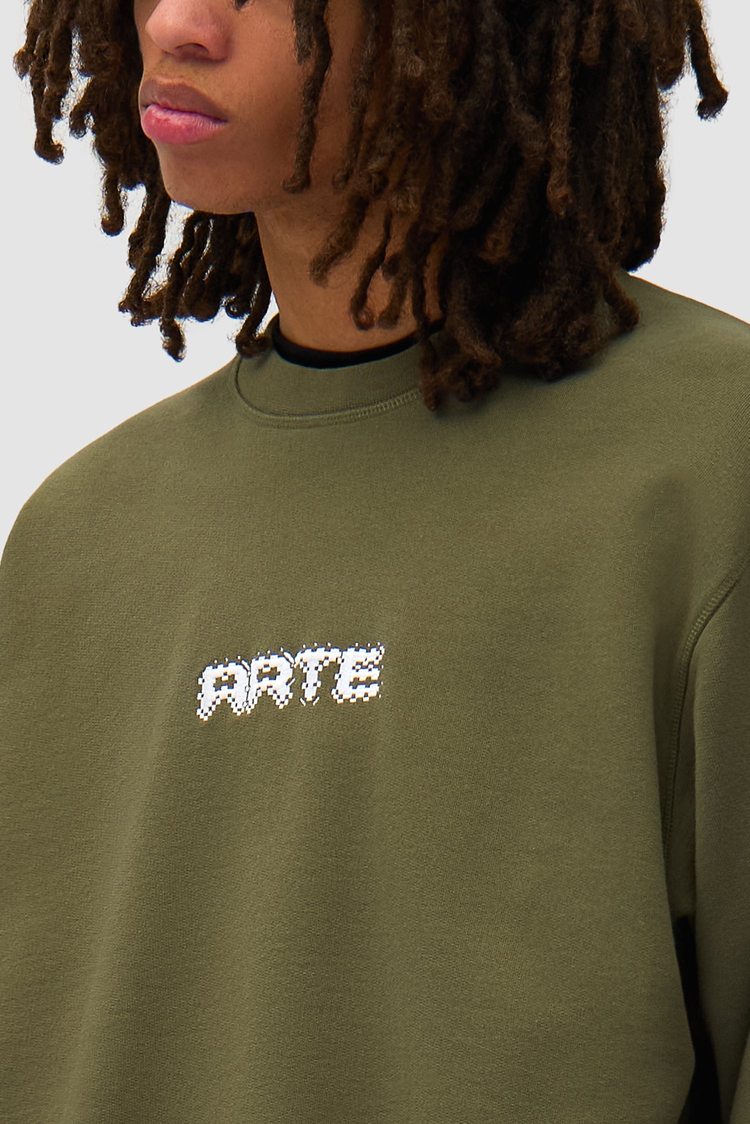 Arte Pixel Crewneck - Vert