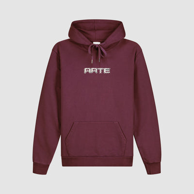 Arte Pixel Hoodie - Bordeaux