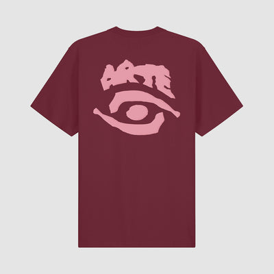 T-shirt à imprimé œil - Bordeaux