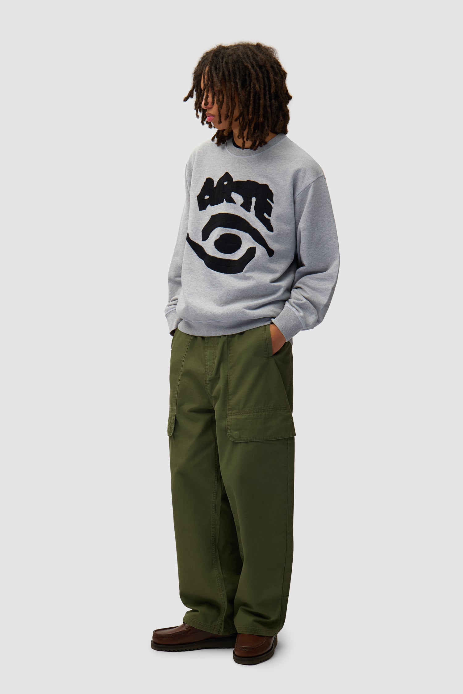 Eye Front Crewneck - Gris