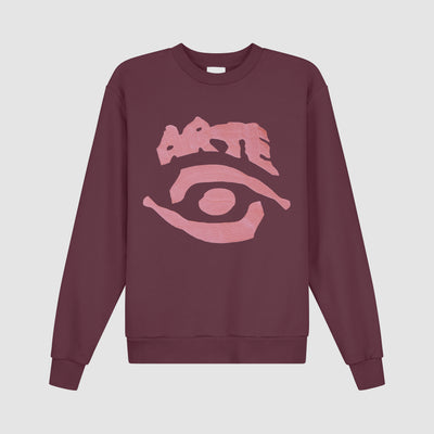 Eye Front Crewneck - Bordeaux