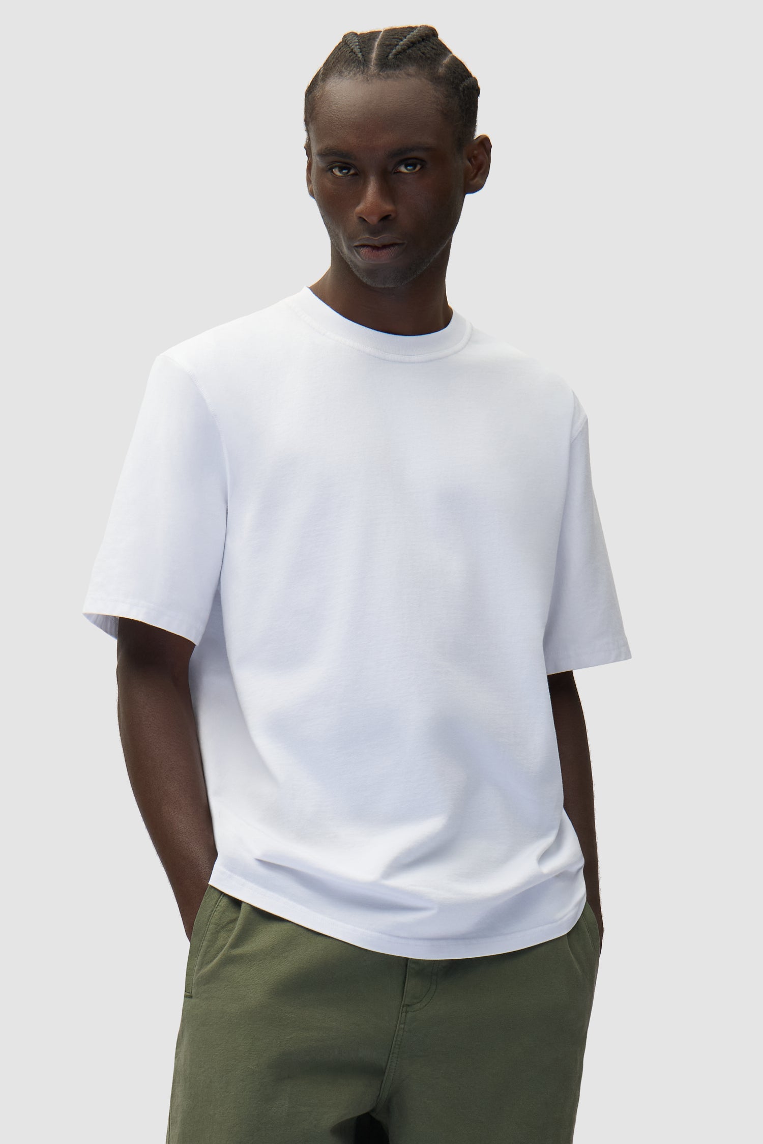 T-shirt imprimé à découpes - Blanc