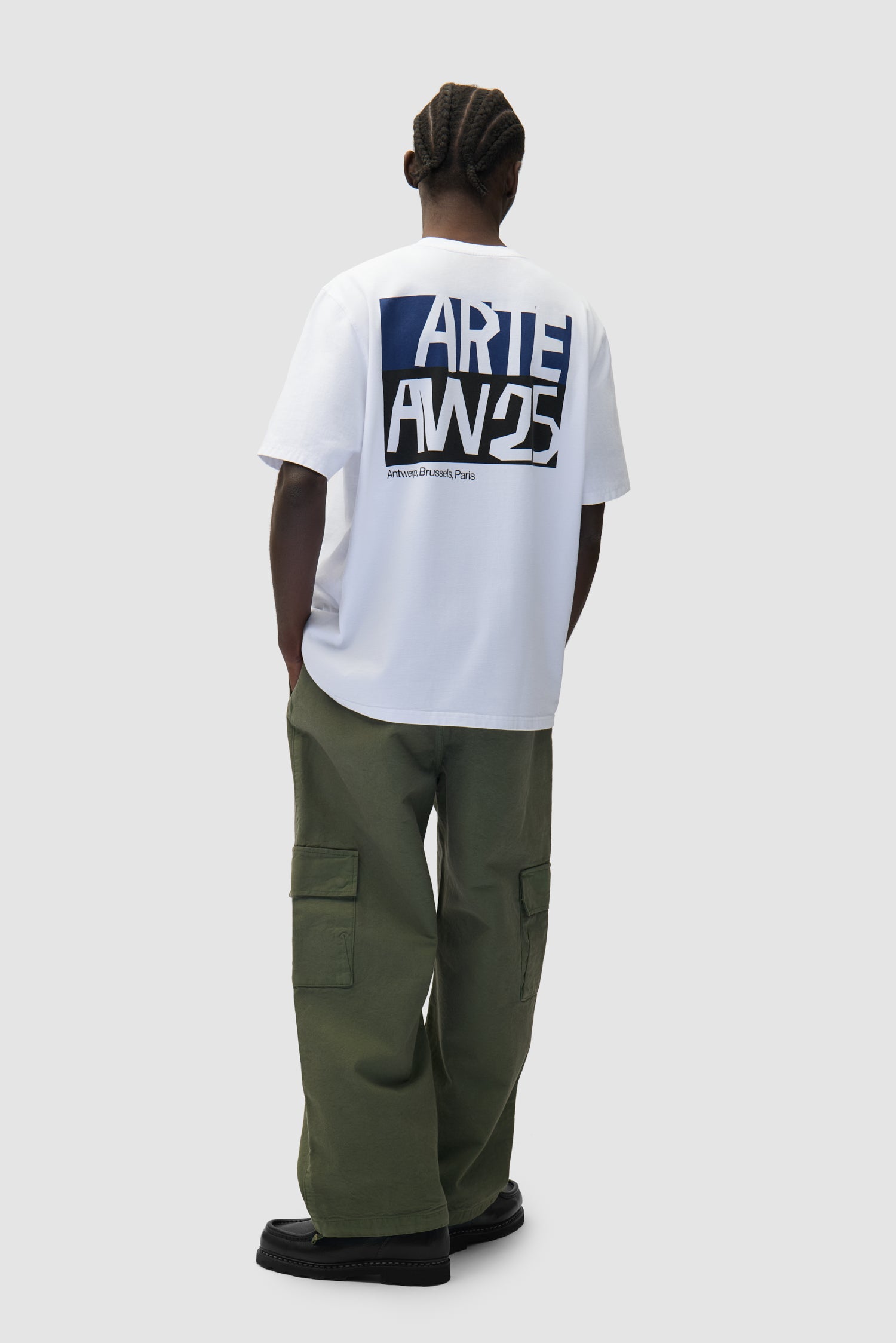 T-shirt imprimé à découpes - Blanc