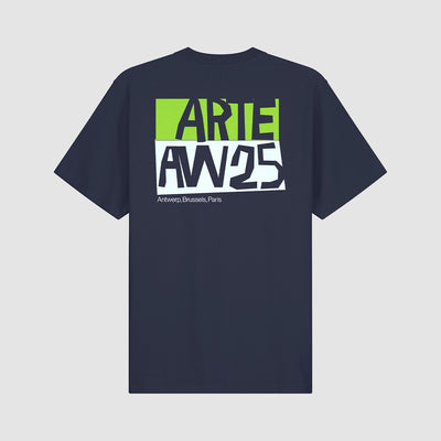 T-shirt à imprimé découpé - Navy