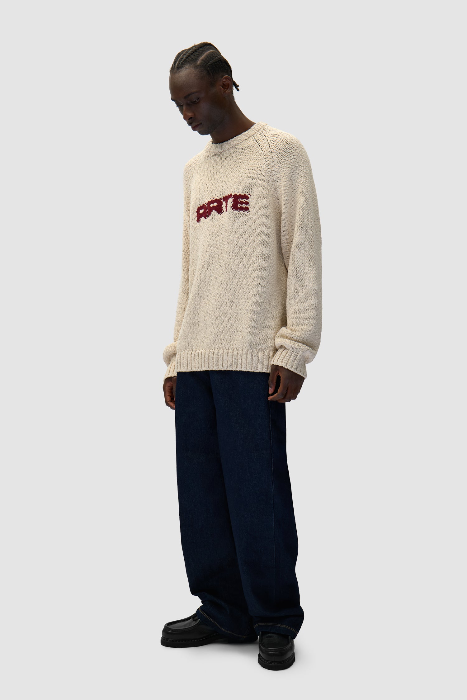 Pixel Front Knit - Cream