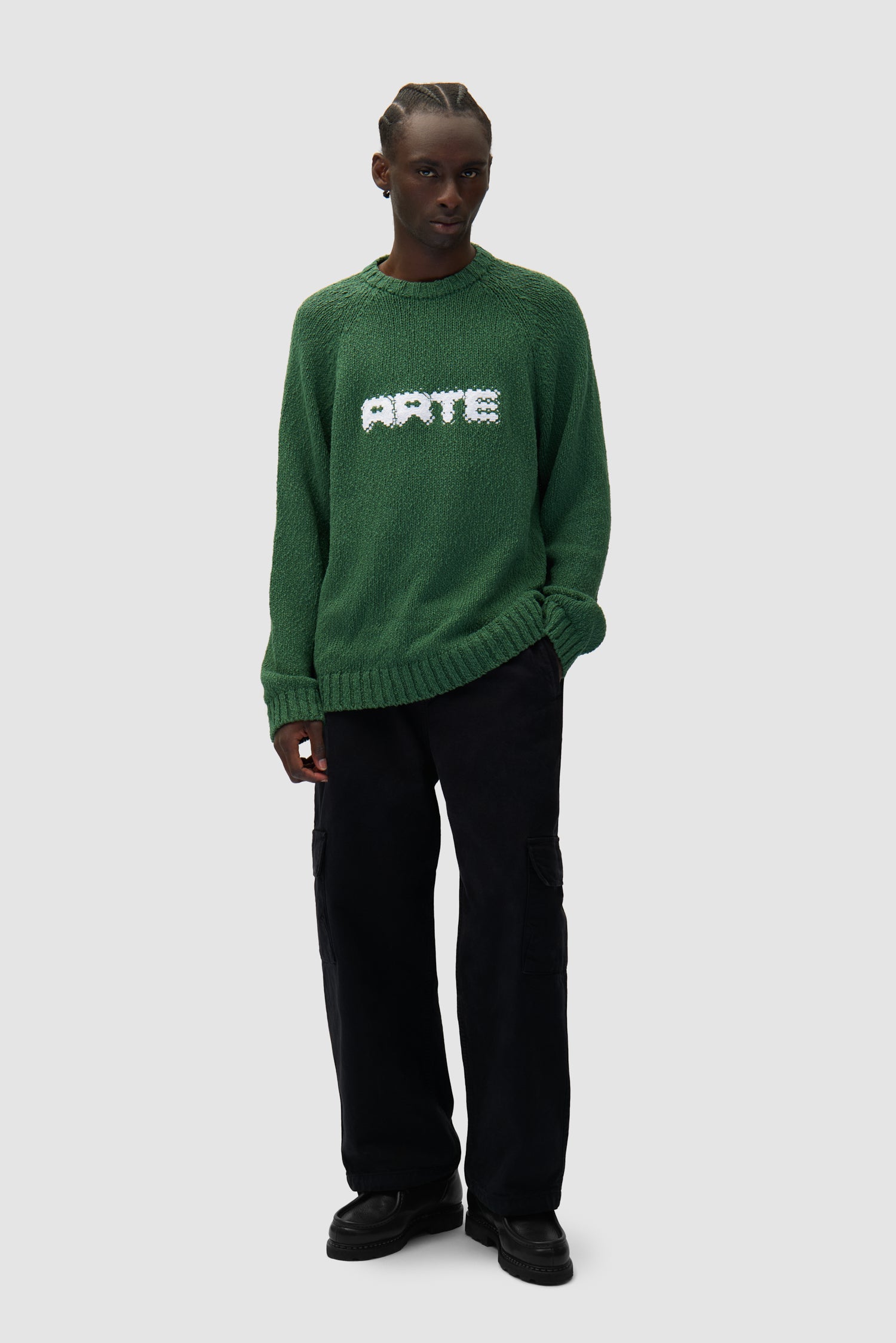Pixel Front Knit - Green