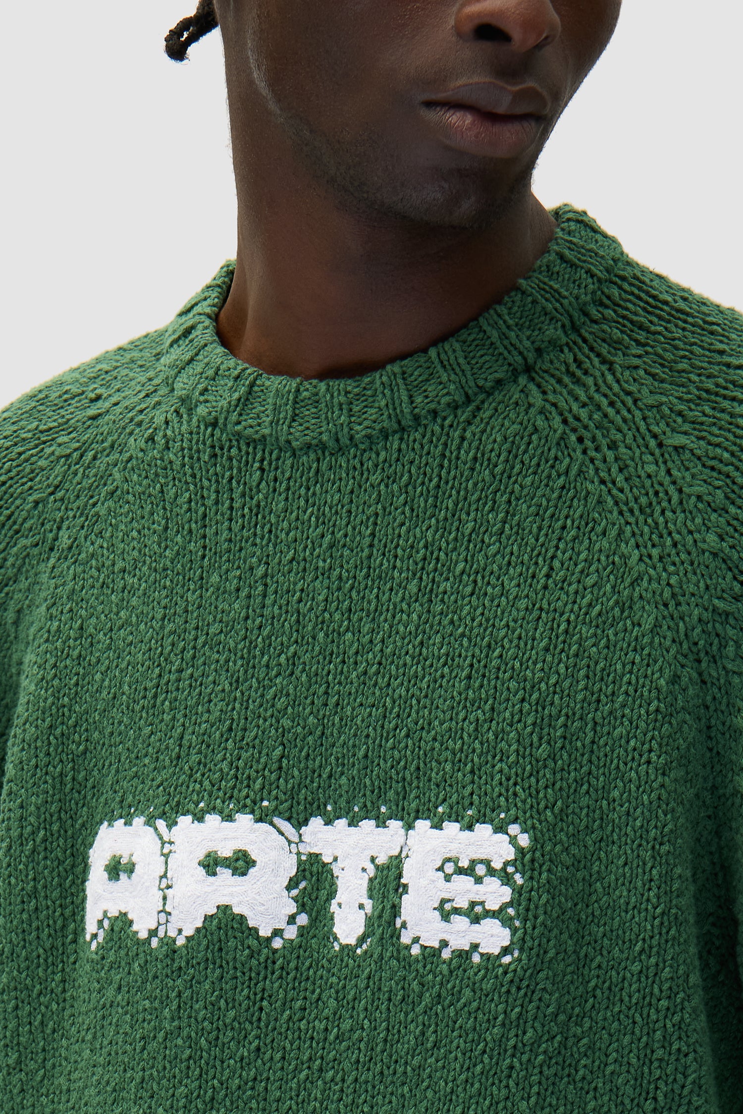 Pixel Front Knit - Green