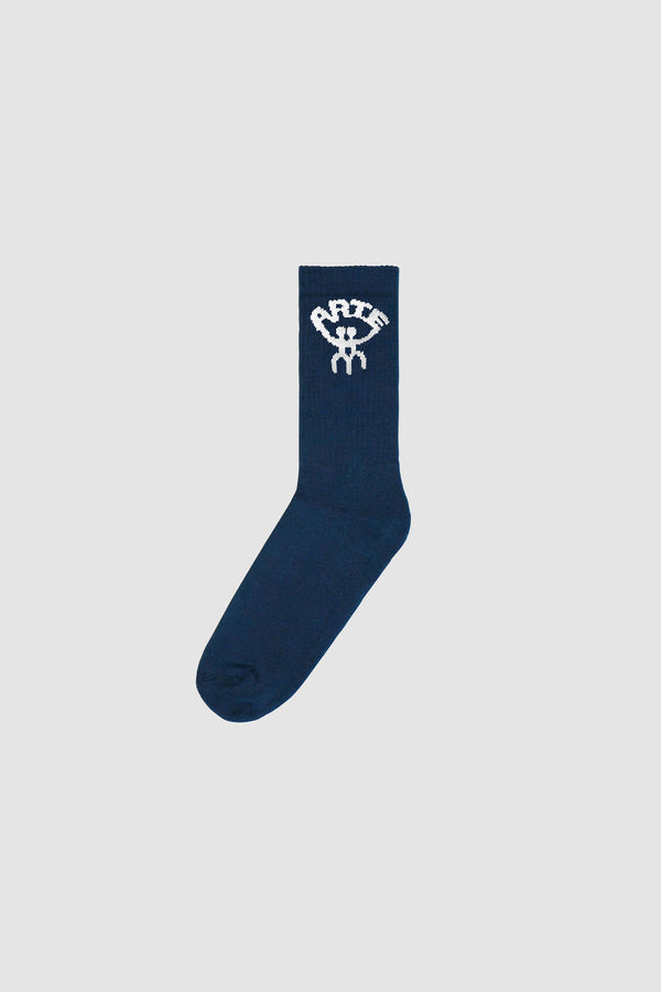 Arte Together Socks in Navy, front view