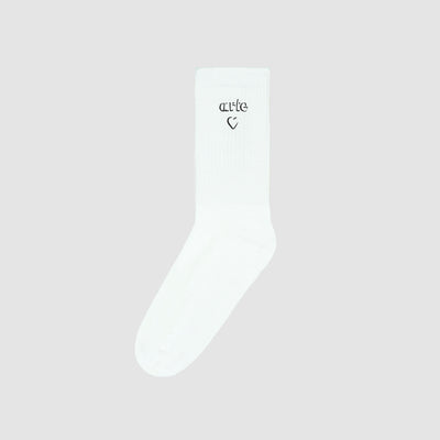 Chaussettes à logo en forme de cœur - blanches