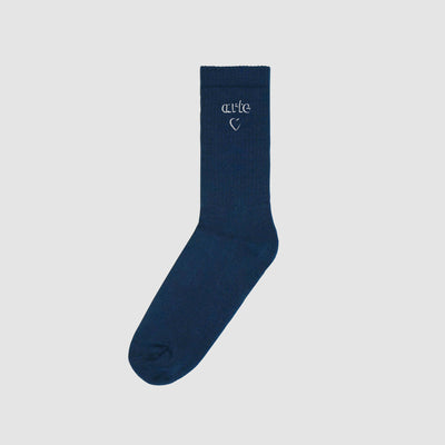 Chaussettes à logo en forme de cœur - Marine